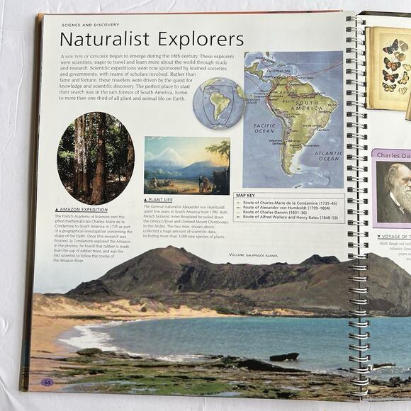 Atlas Of Exploration Hardcover Book With Interactive CDROM Educational - Picture 8 of 10